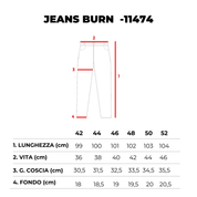 JEANS BURN PINCHE- 11474
