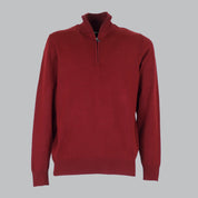 DOUBLE THREAD HALF ZIP PULLOVER-11436