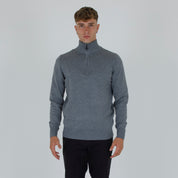 DOUBLE THREAD HALF ZIP PULLOVER-11436