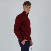 DOUBLE THREAD HALF ZIP PULLOVER-11436