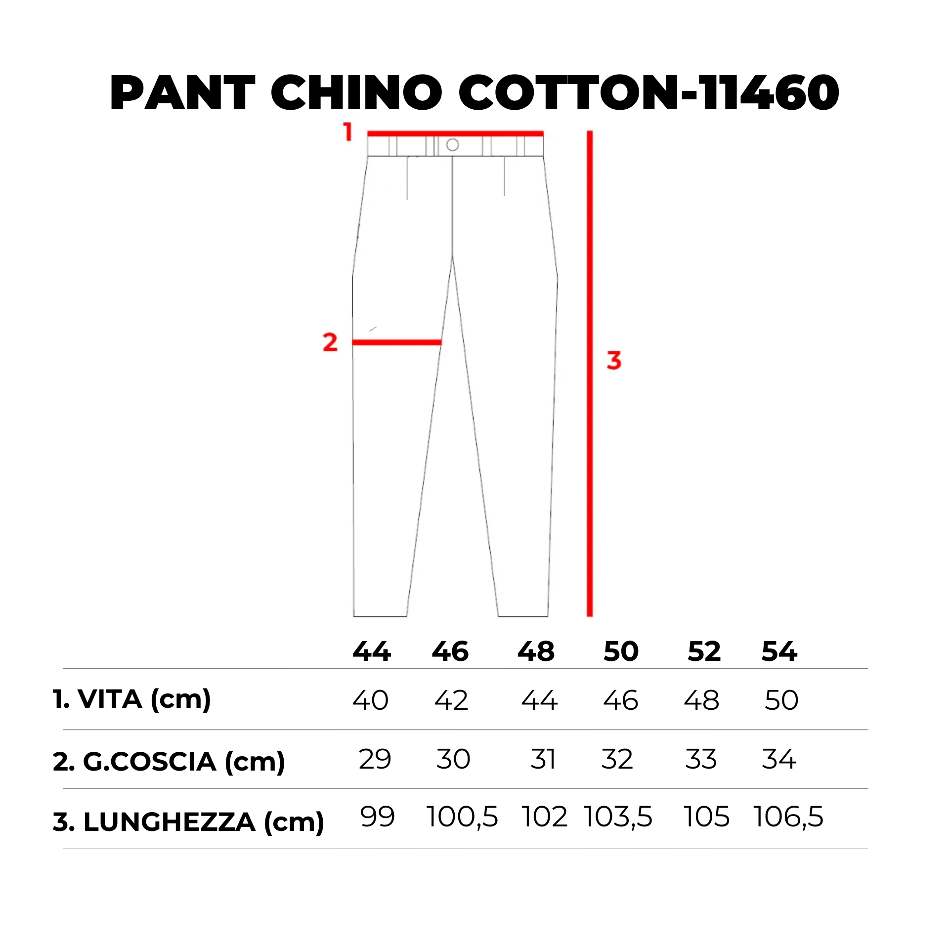 PANT CHINO COTONE-11460