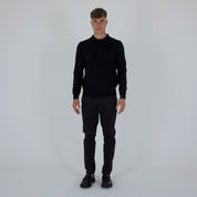 PULLOVER. WOOL MIXED POLO SHIRT-11438