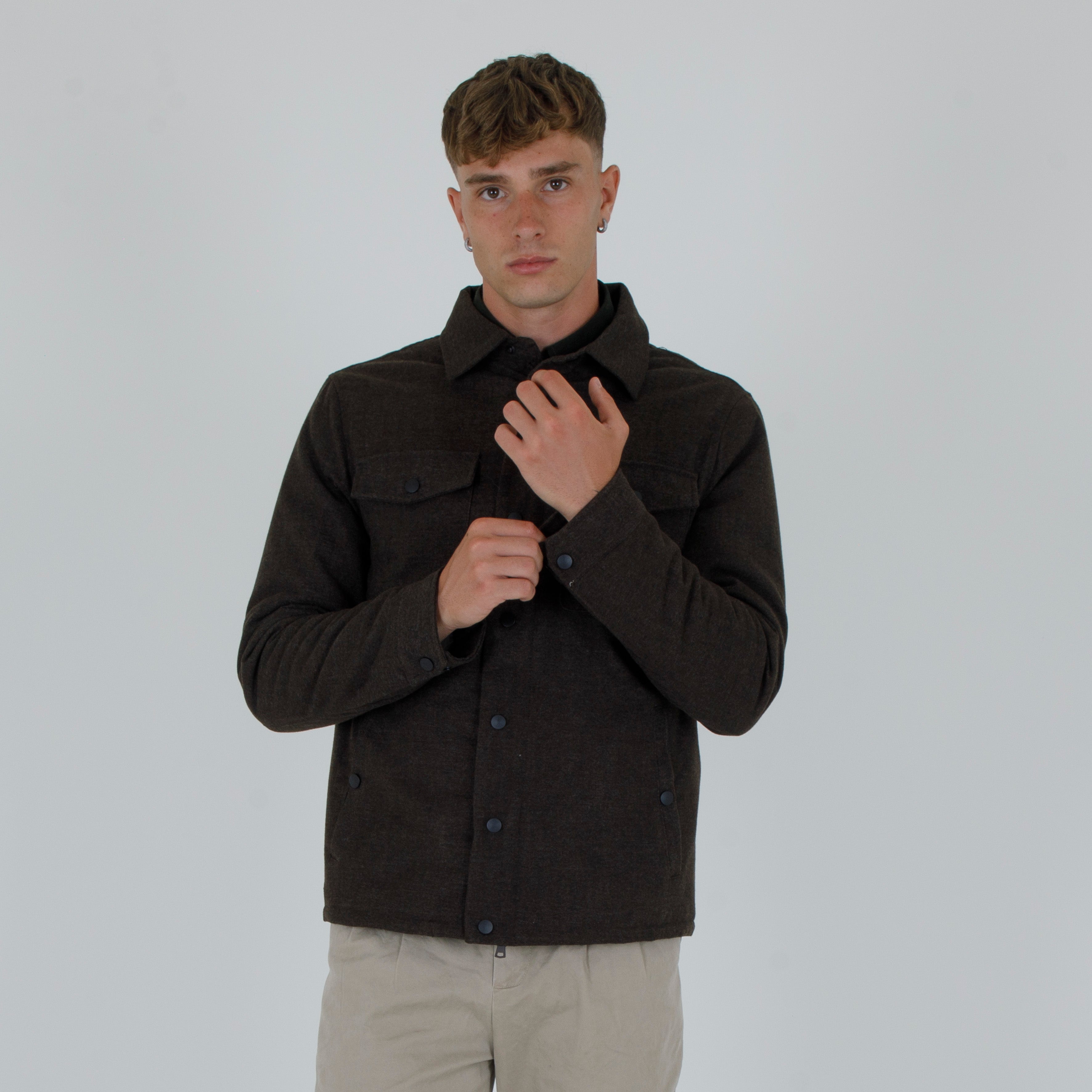 GIACCA OVERSHIRT MISTO LANA-11471