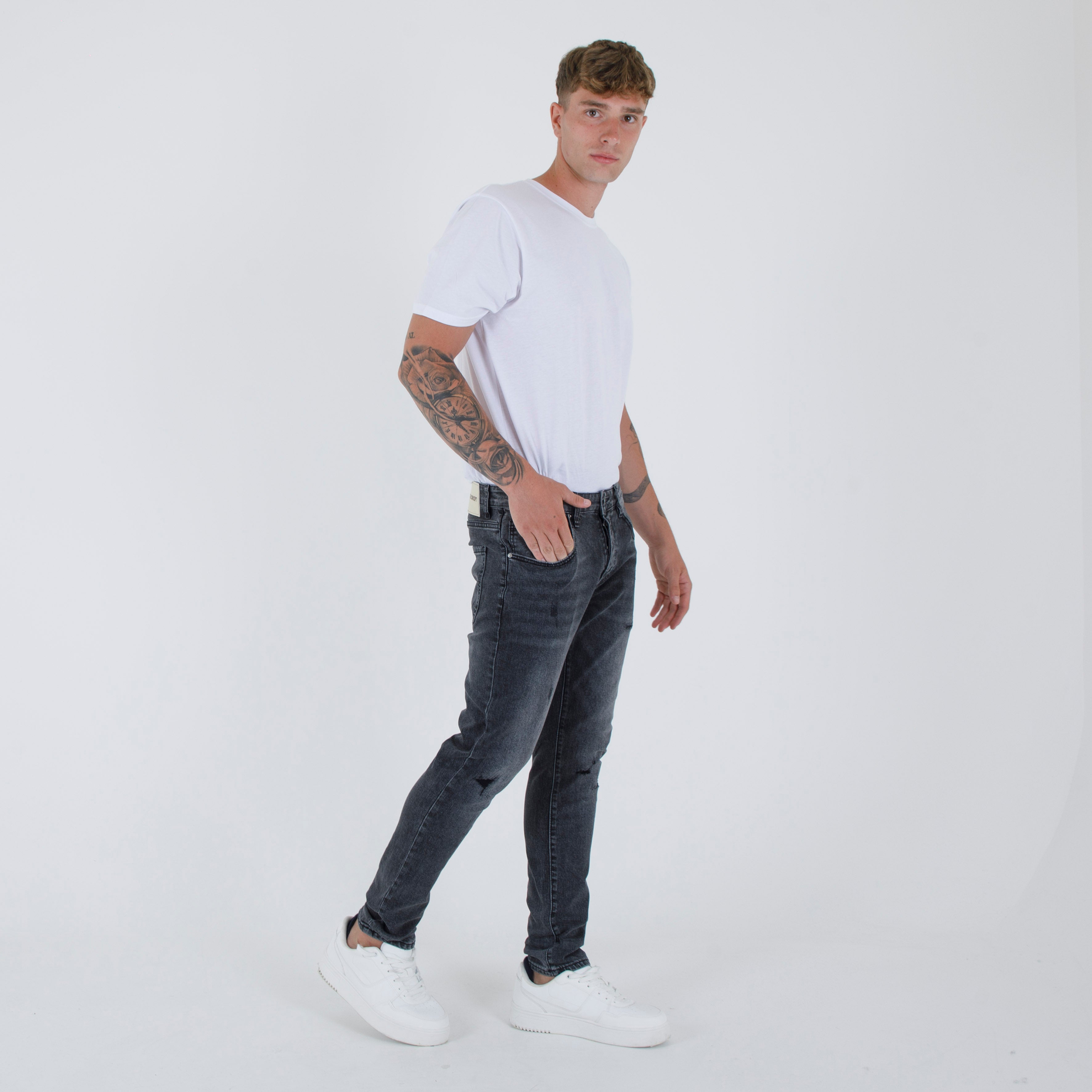 JEANS SLIM NASTY BLACK- 11473