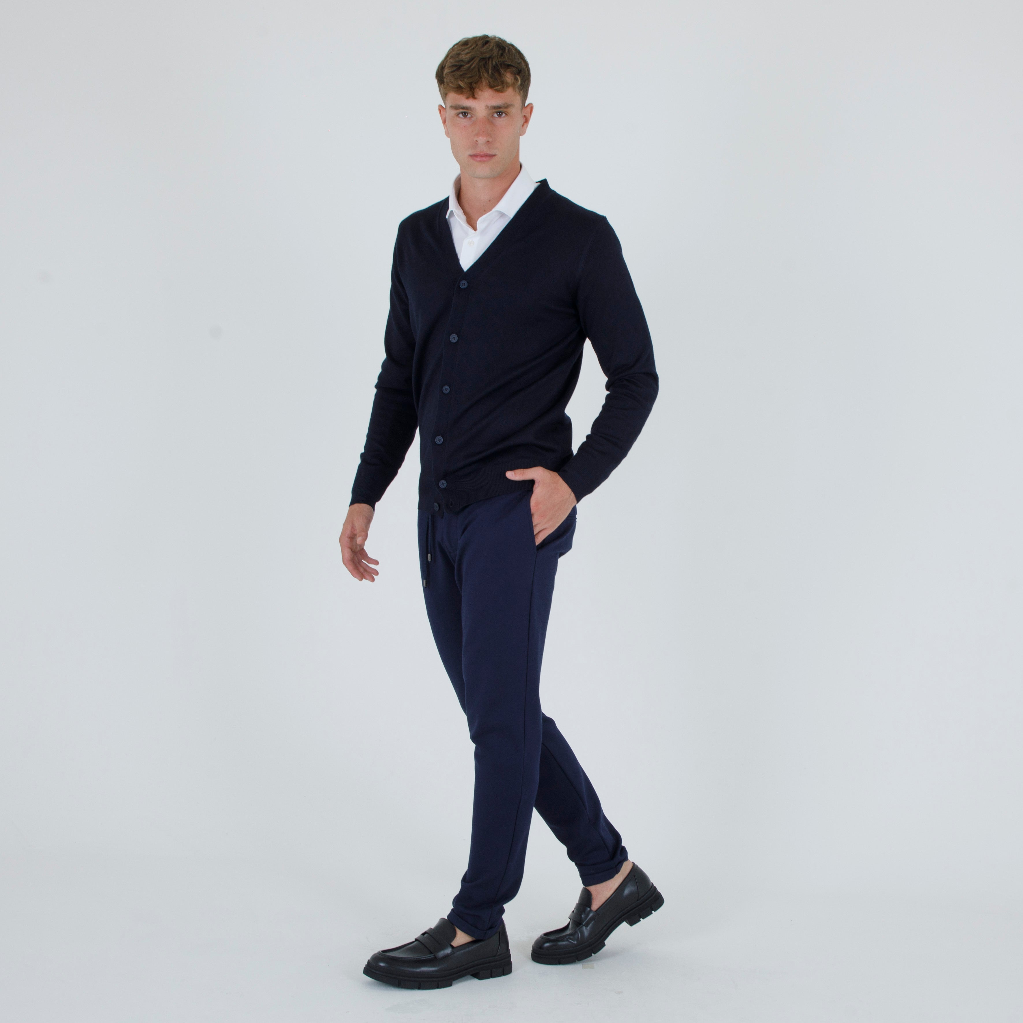 CARDIGAN DOPPIO FILO BOTTONI-11432