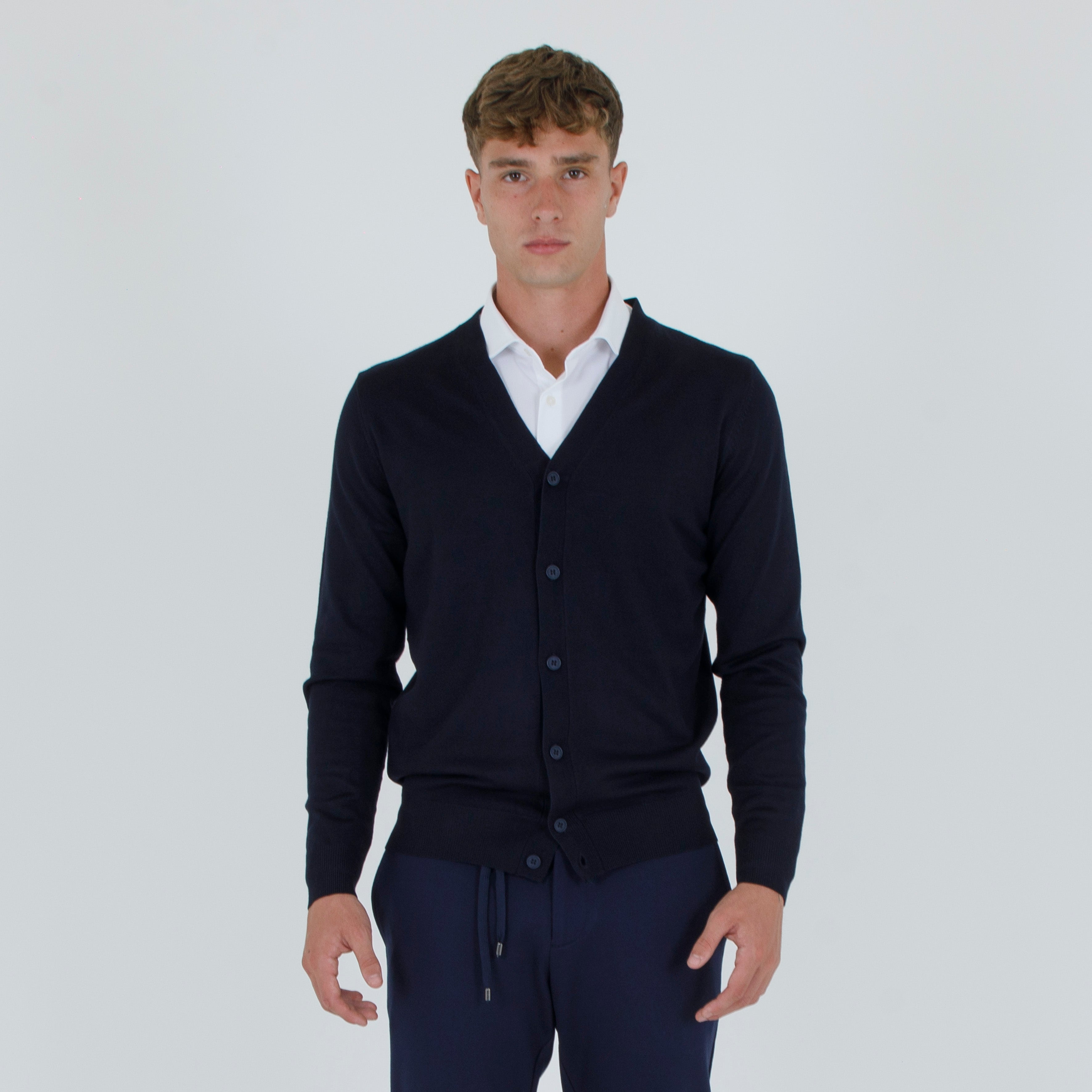 CARDIGAN DOPPIO FILO BOTTONI-11432