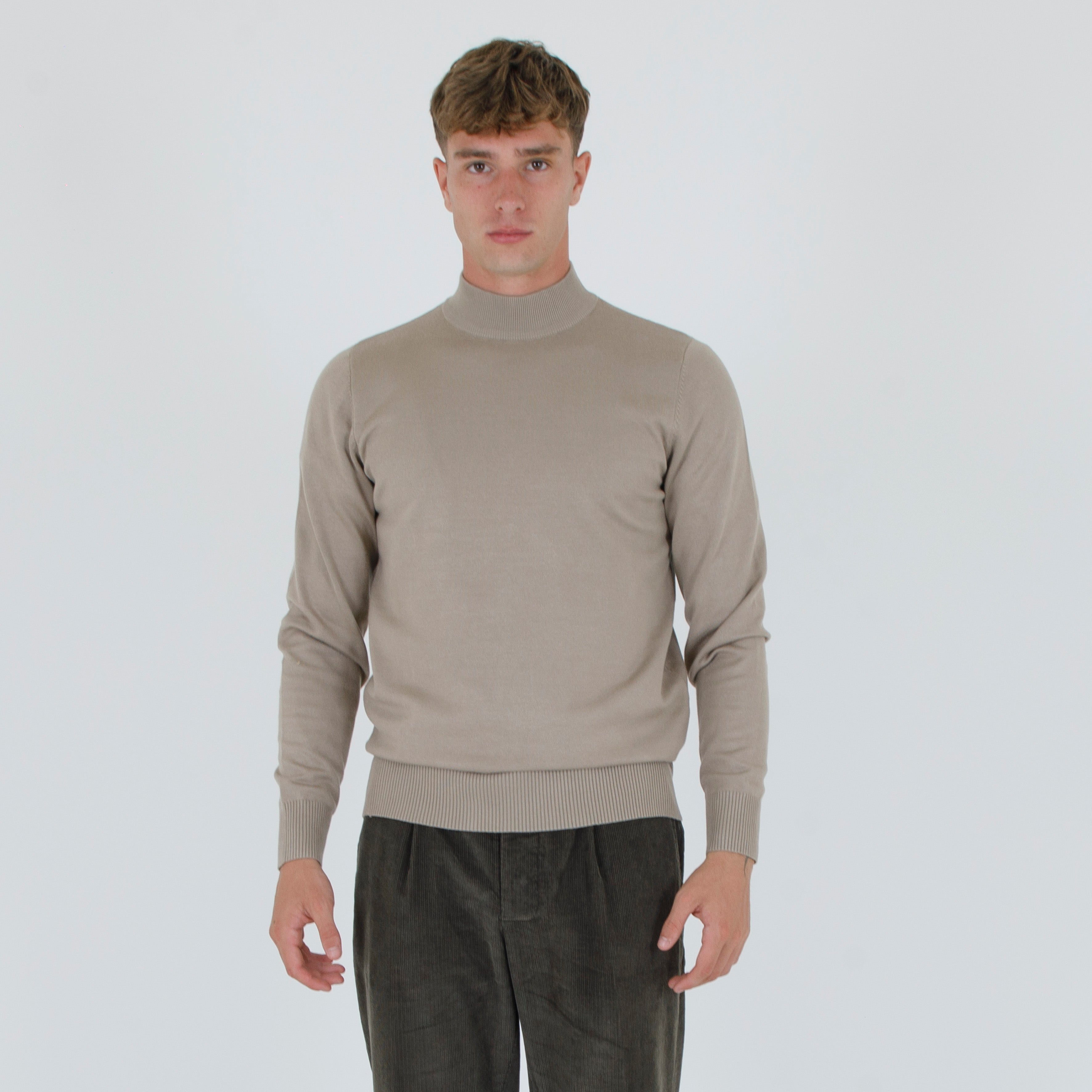 DOUBLE-THREAD HALF NECK-11433