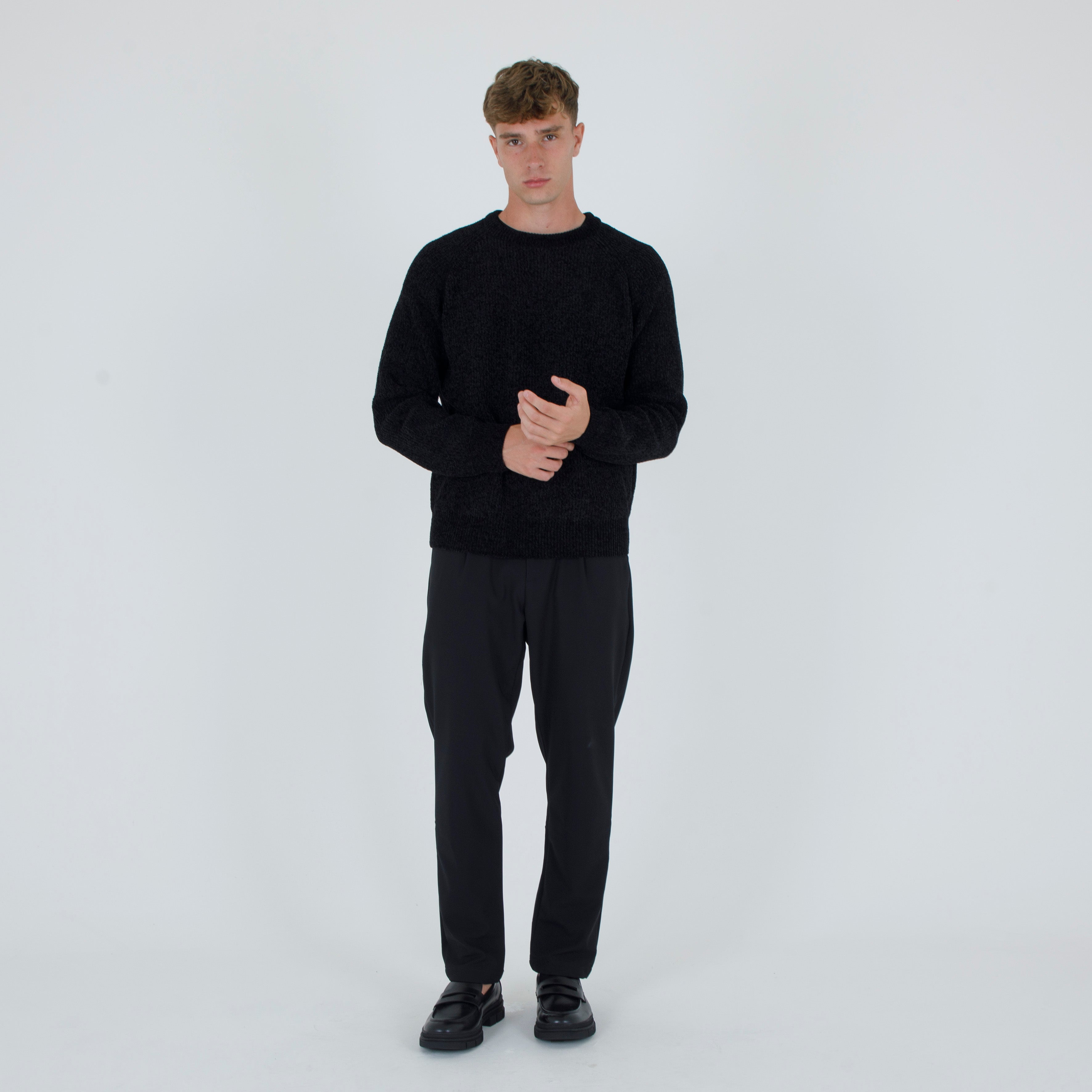 CHENILLE SWEATER G/COLLO-11430