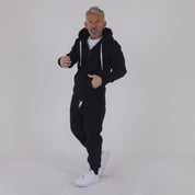 FELPA ZIP CAPPUCCIO BASIC-11599